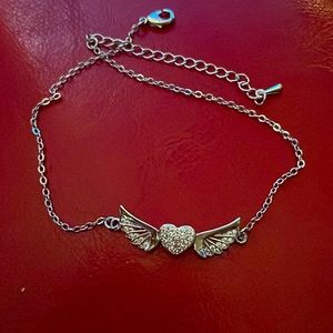 Winged Heart Anklet